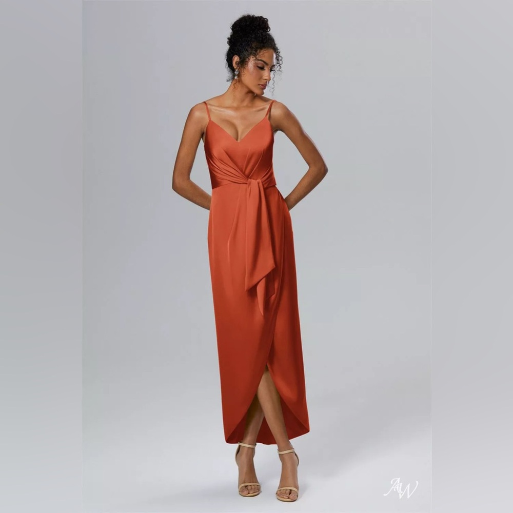 AW Bridal Leonora Dress in Tangerine